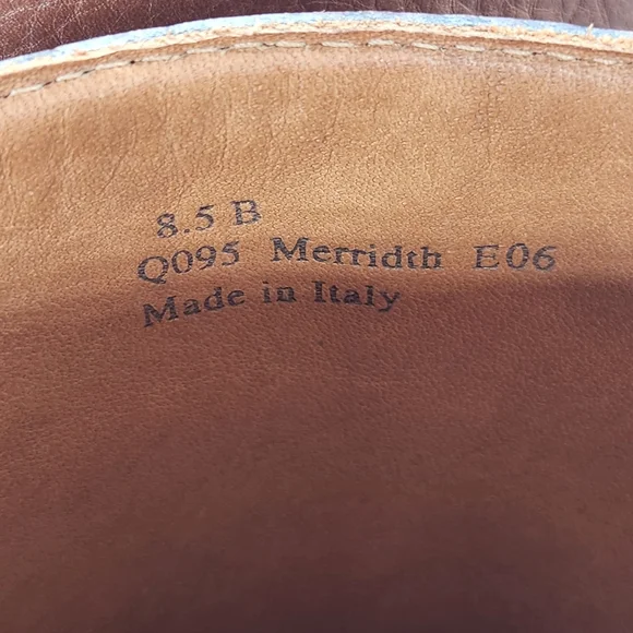 Coach boots women's 8.5B brown cognac leather knee high Meredith Q095 Made Italy - Picture 13 of 16